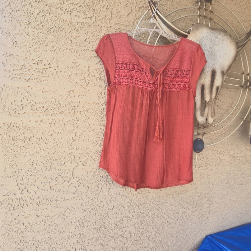 short sleeve mesh top